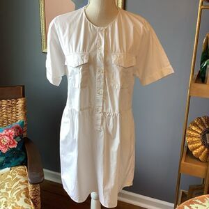Zara Summer White Babydoll Dress 👗‎